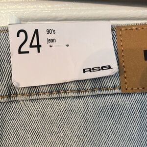 RSQ 90s jeans Size 24 waist , New with tags.